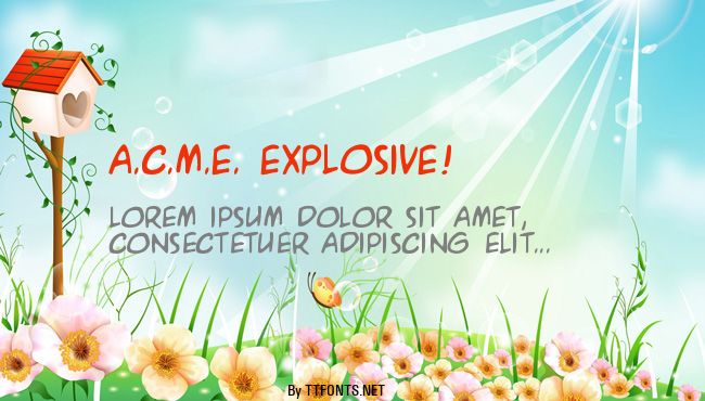 A.C.M.E. Explosive! example