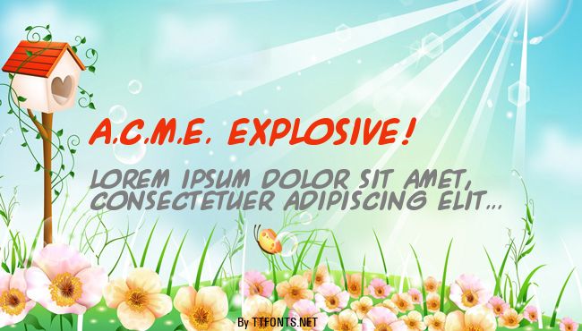 A.C.M.E. Explosive! example