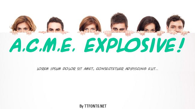 A.C.M.E. Explosive! example