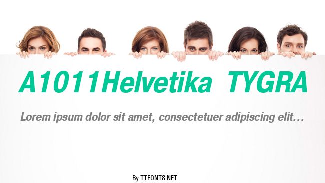 A1011Helvetika  TYGRA example