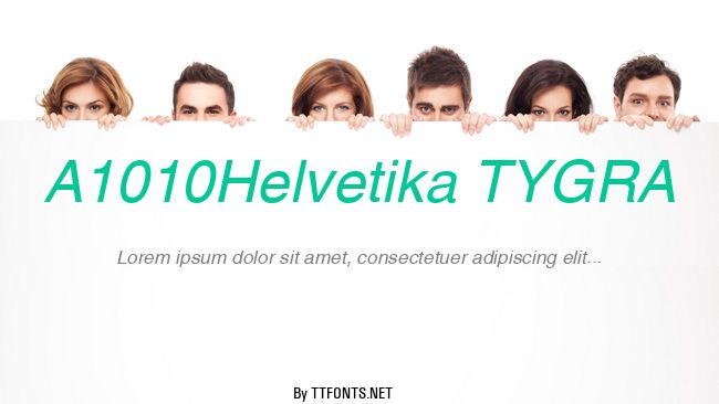 A1010Helvetika TYGRA example