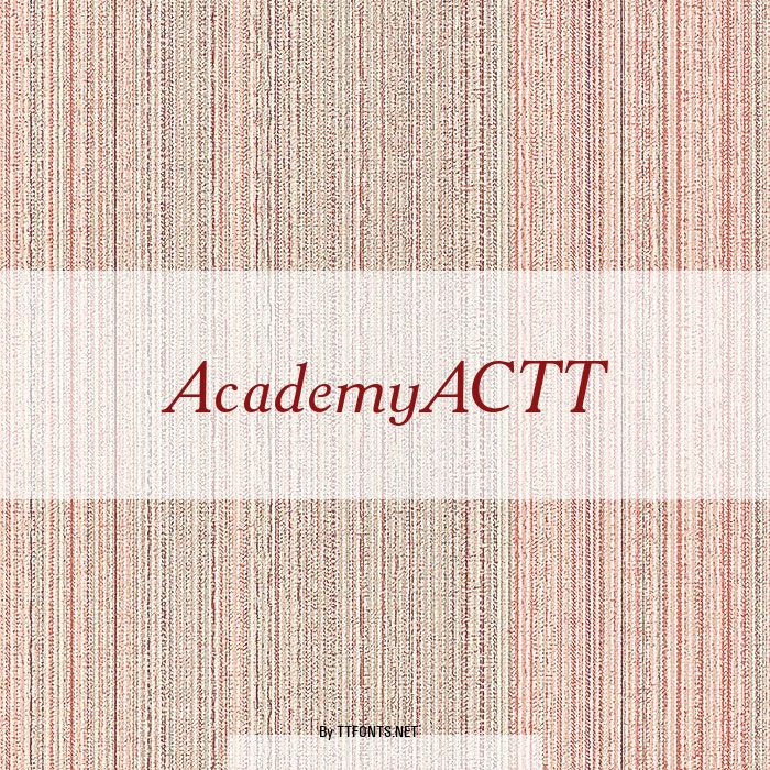 AcademyACTT example