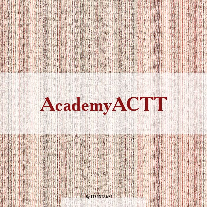 AcademyACTT example