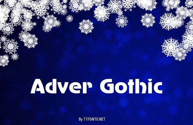 Adver Gothic example