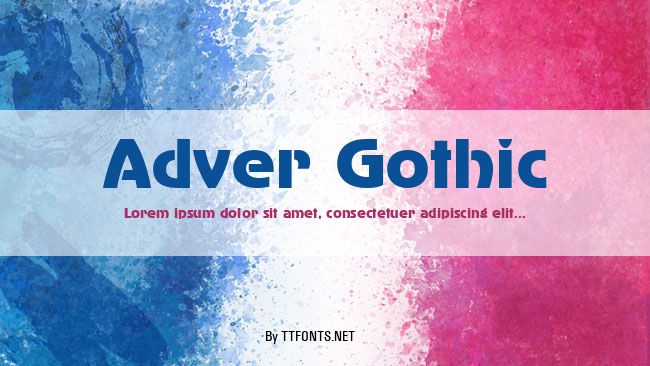 Adver Gothic example