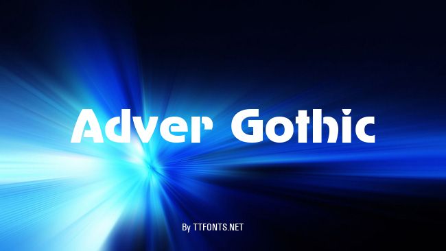 Adver Gothic example