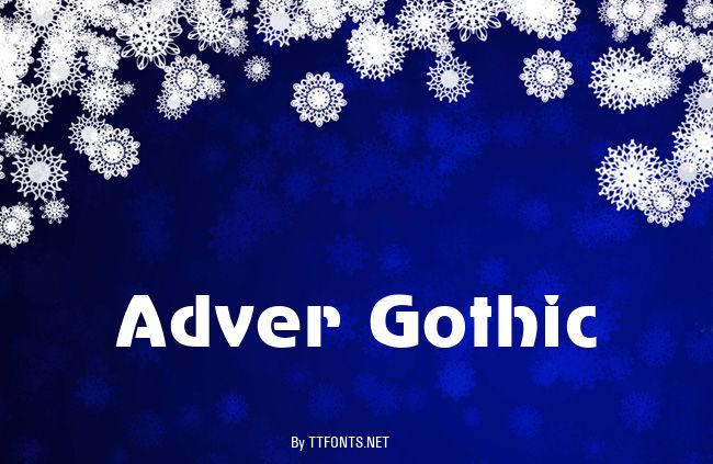 Adver Gothic example