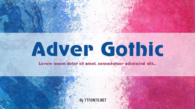 Adver Gothic example