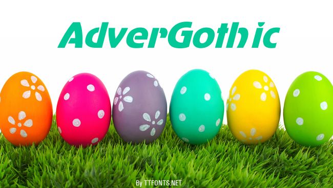 AdverGothic example