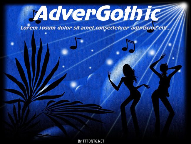 AdverGothic example