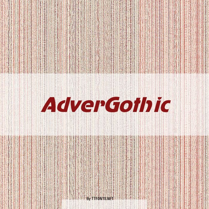AdverGothic example