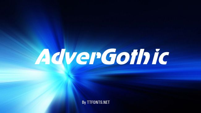 AdverGothic example