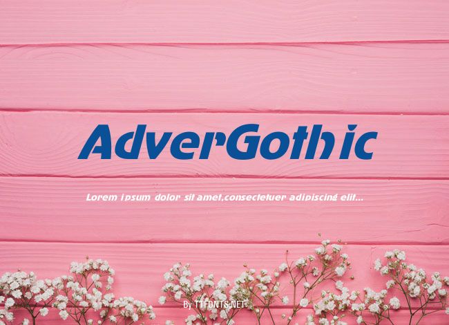 AdverGothic example