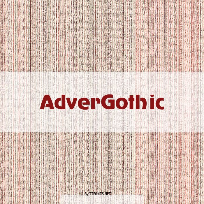 AdverGothic example