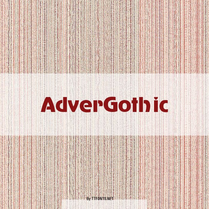 AdverGothic example