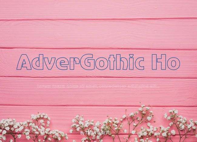 AdverGothic Ho example