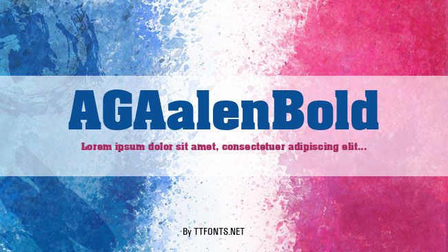 AGAalenBold example