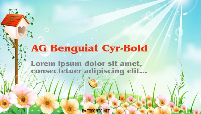 AG Benguiat Cyr-Bold example