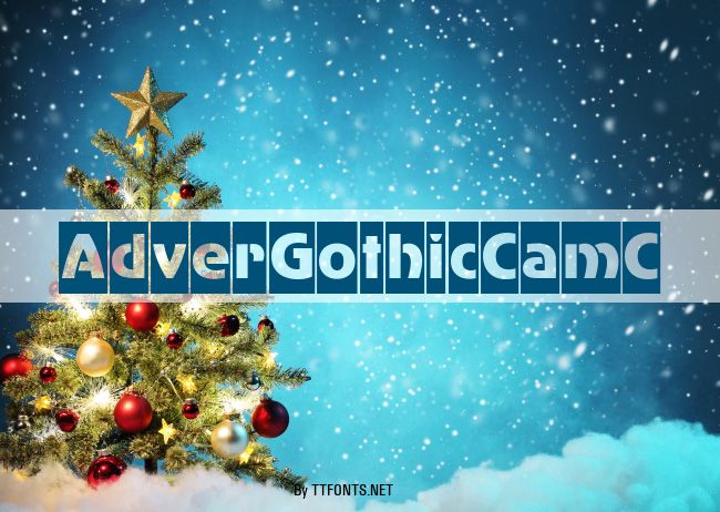 AdverGothicCamC example