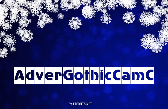 AdverGothicCamC example