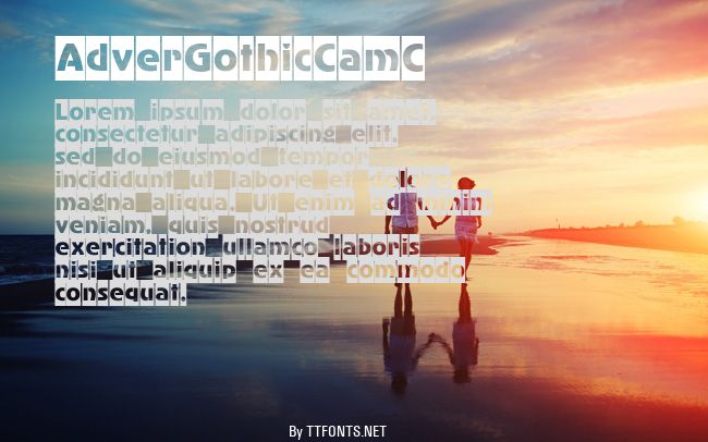 AdverGothicCamC example