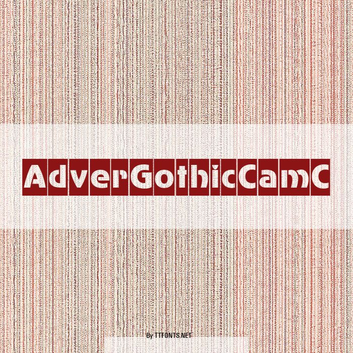 AdverGothicCamC example