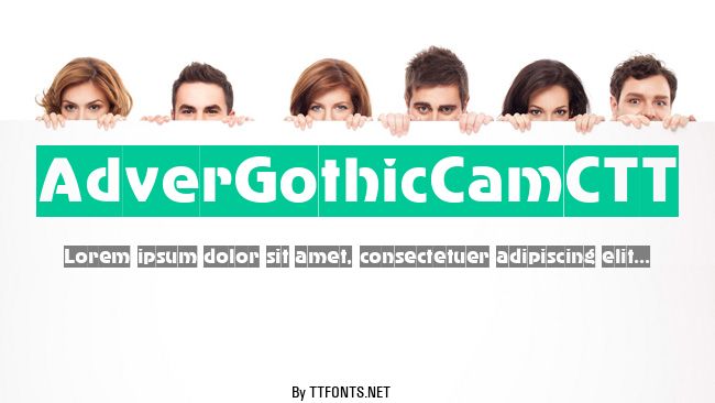 AdverGothicCamCTT example