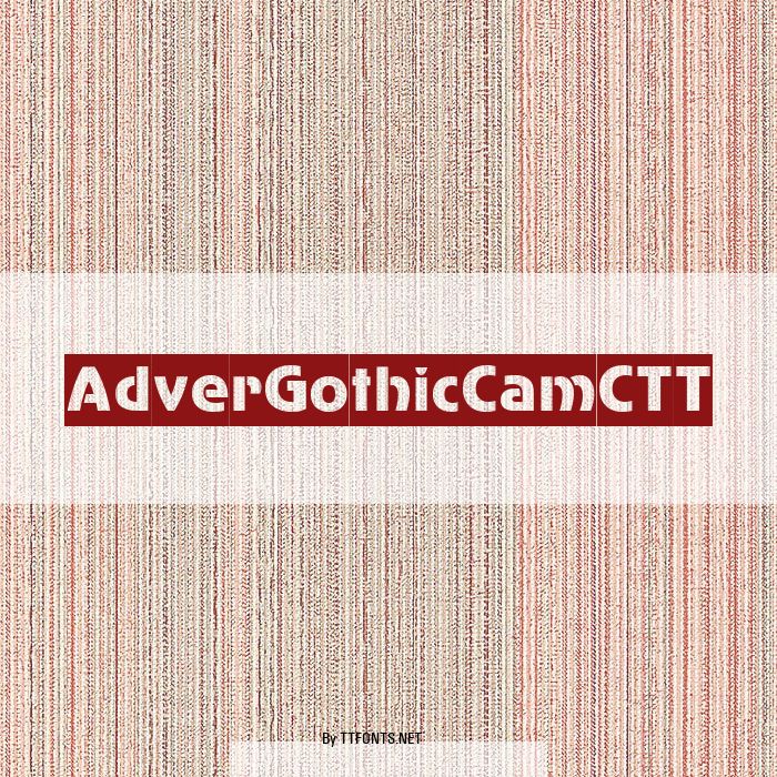 AdverGothicCamCTT example