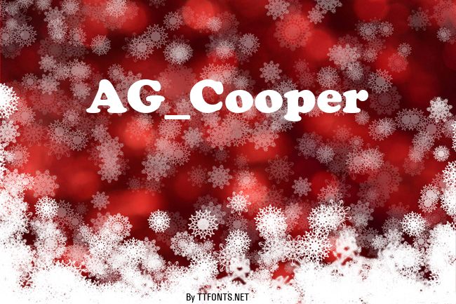 AG_Cooper example