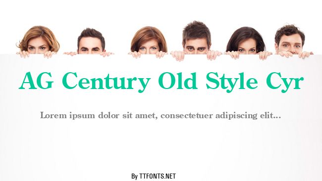 AG Century Old Style Cyr example