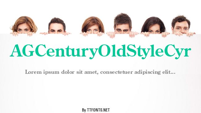 AGCenturyOldStyleCyr example