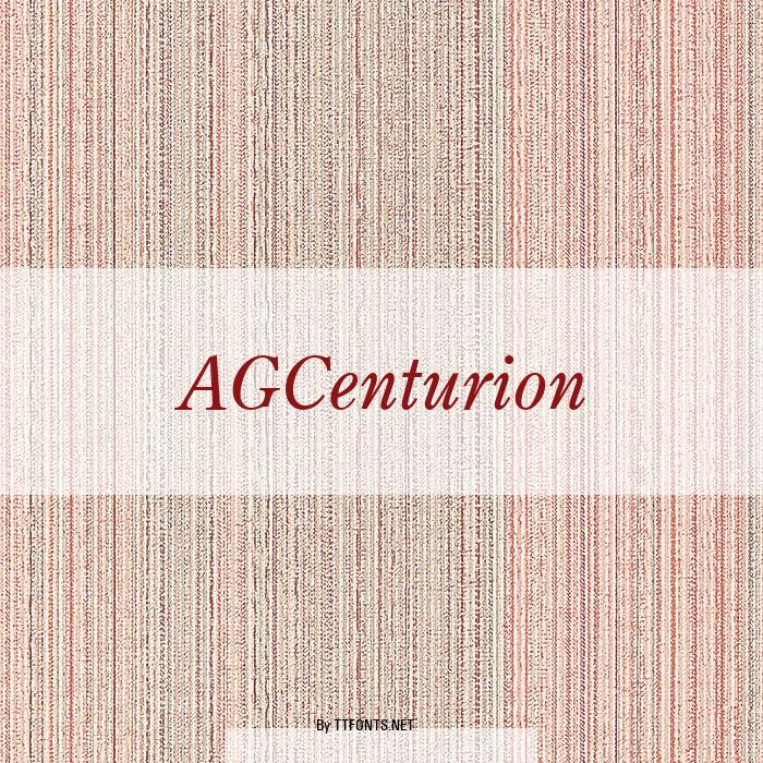 AGCenturion example