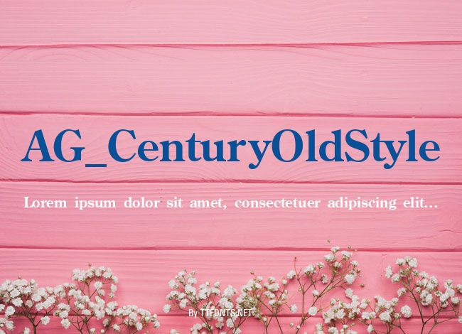 AG_CenturyOldStyle example