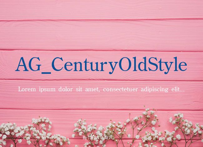 AG_CenturyOldStyle example