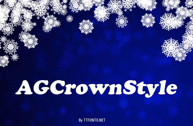AGCrownStyle example