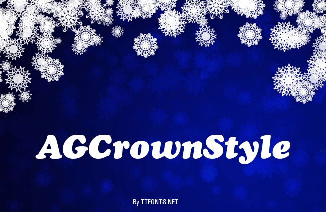 AGCrownStyle example