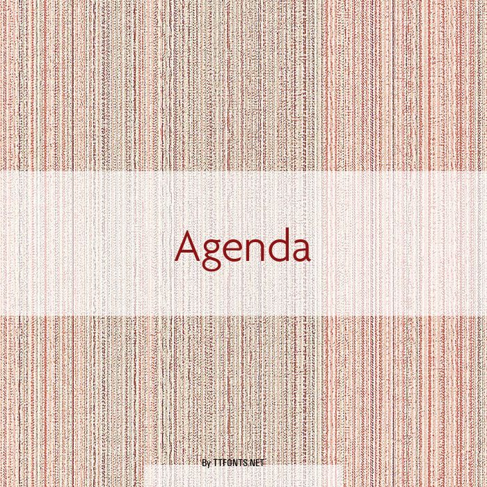 Agenda example