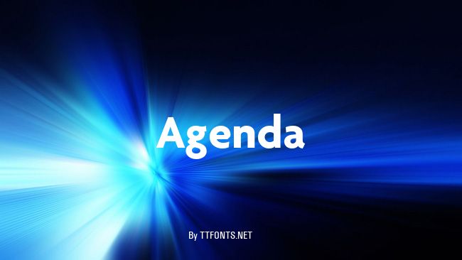 Agenda example