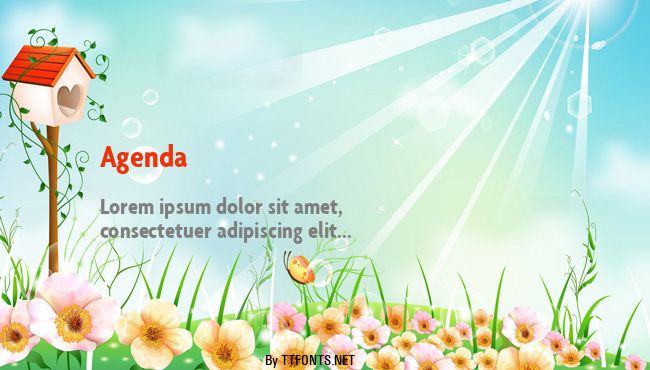 Agenda example