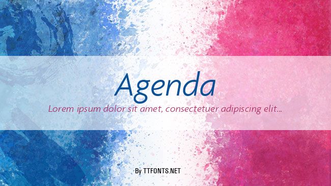 Agenda example