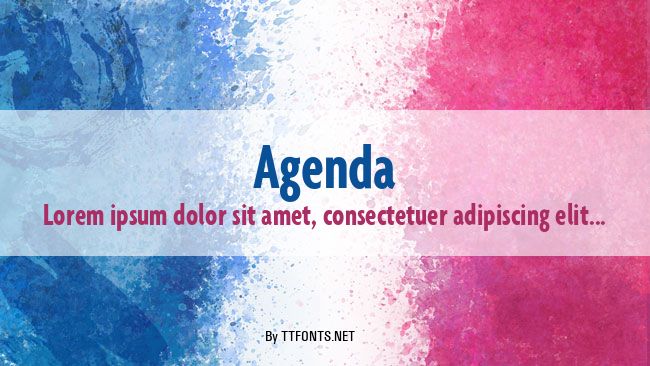 Agenda example