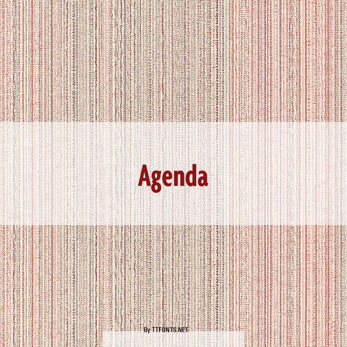 Agenda example