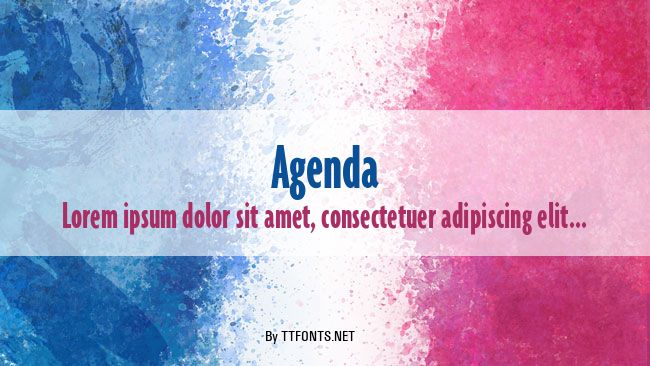 Agenda example