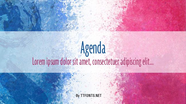 Agenda example