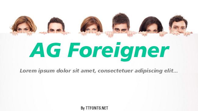 AG Foreigner example