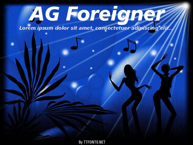 AG Foreigner example