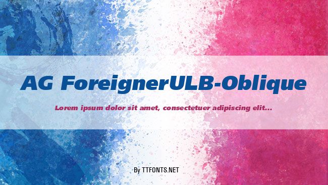 AG ForeignerULB-Oblique example