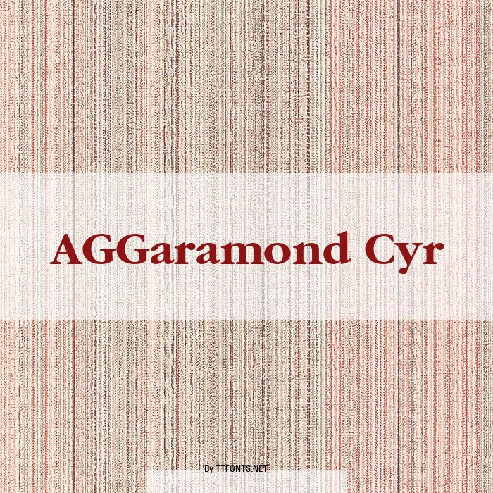 AGGaramond Cyr example