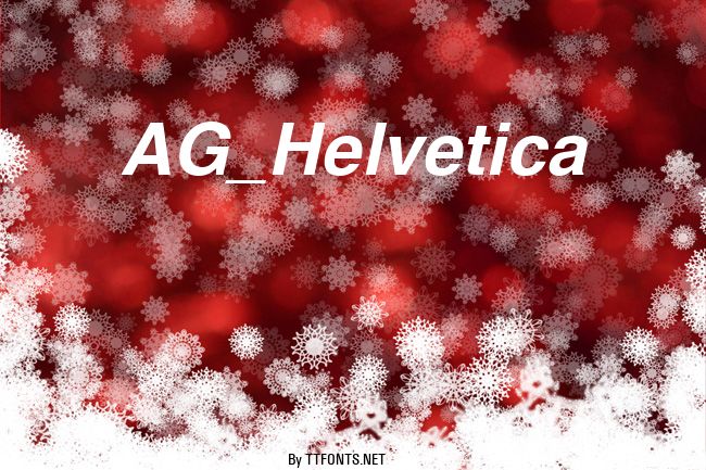 AG_Helvetica example