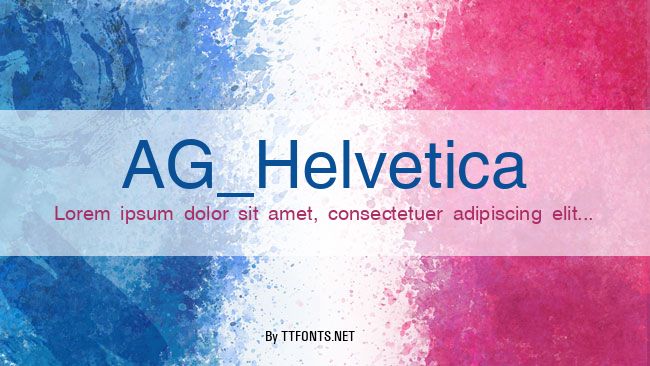 AG_Helvetica example